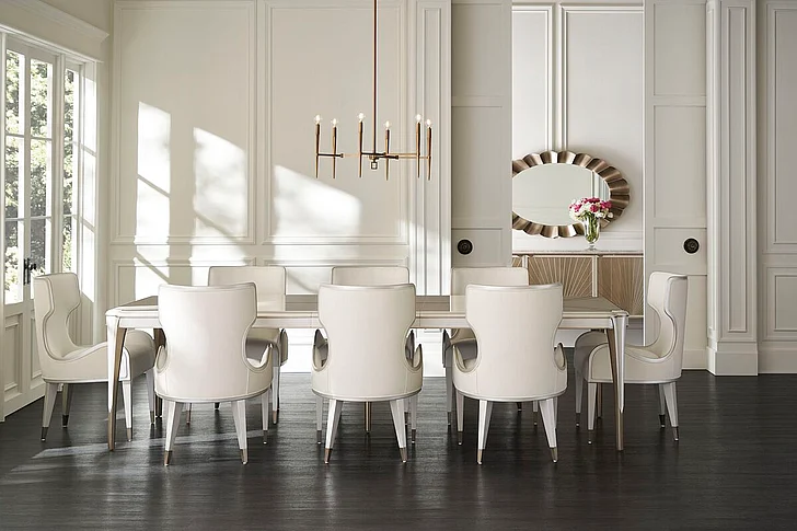 Caracole Valentina 9pc Rectangular Dining Set