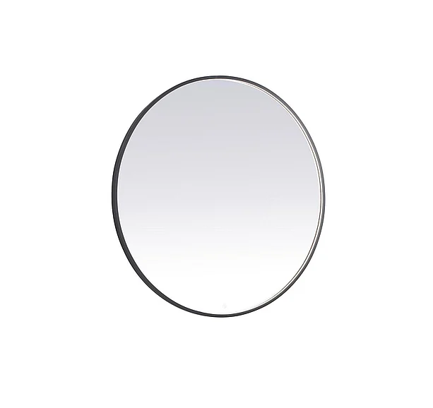 Elegant Pier 48 In. Led Mirror with Adjustable Color Temperature 3000K/4200K/6400K in Black MRE6048BK
