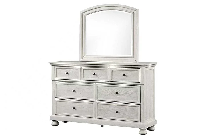 Massa Gallery Carson Mirror in White B422-2