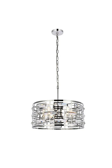 Elegant Kennedy 18.5 In. Pendant in Chrome 1108D19C
