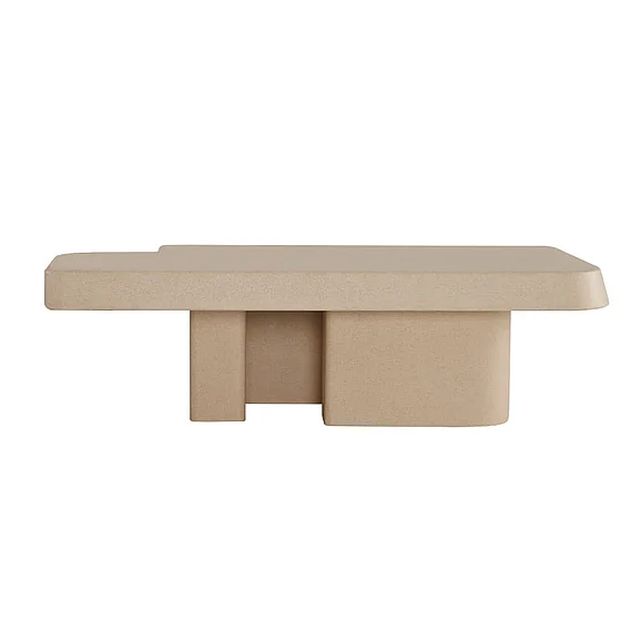 Klaussner Elan Piano Wooden Coffee Table Set in Beige