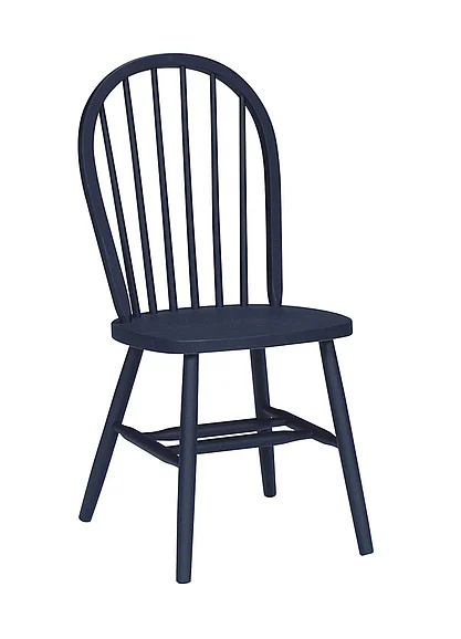 John Thomas Furniture Dining Essentials Windsor Side Chair (Set of 2) in Black C46-112