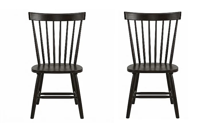 John Thomas Furniture Dining Essentials Copenhagen Side Chair (Set of 2) in Black C46-285