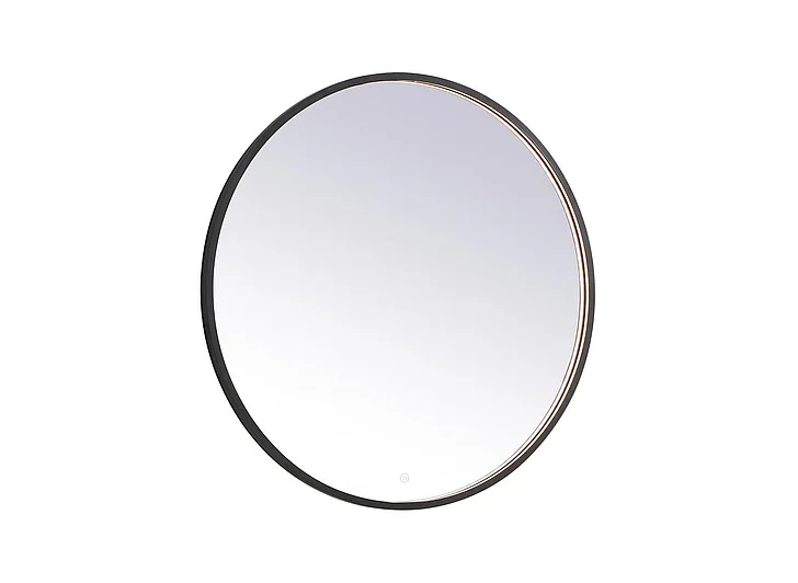 Elegant Pier 36 In. Led Mirror with Adjustable Color Temperature 3000K/4200K/6400K in Black MRE6036BK