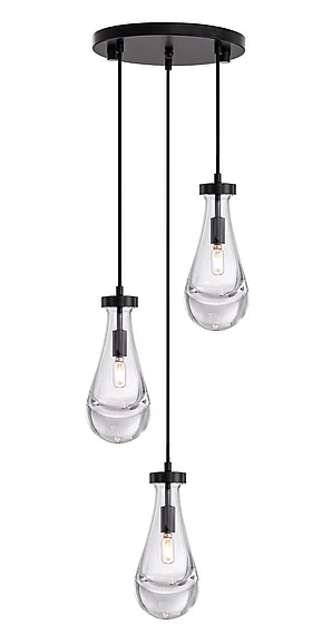 Vinci Lighting Loft Chandelier in Black C88803-BK