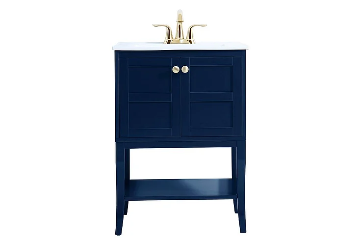 Elegant 24 In. Bathroom Vanity in Blue VF2100BL CLOSEOUT