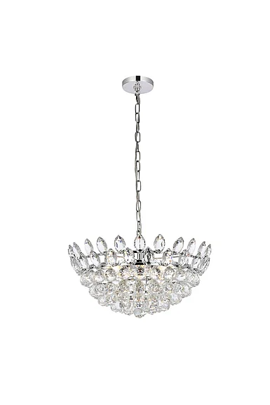 Elegant Emilia 20 In. Pendant in Chrome 1104D20C CLOSEOUT