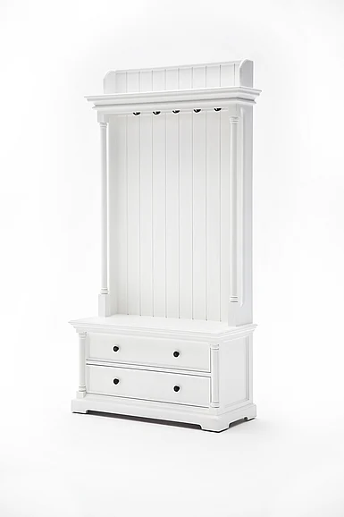Nova Solo Provence Hall Tree in White CA605