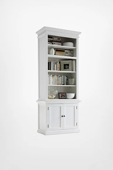 Nova Solo Halifax Single - Bay Hutch Unit in White CA612