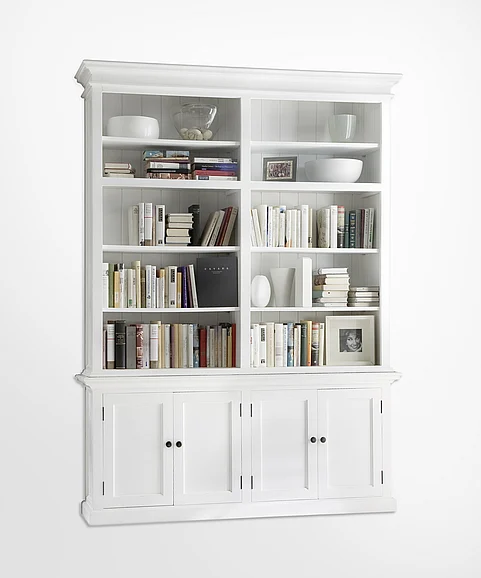 Nova Solo Halifax Double - Bay Hutch Unit in White CA613