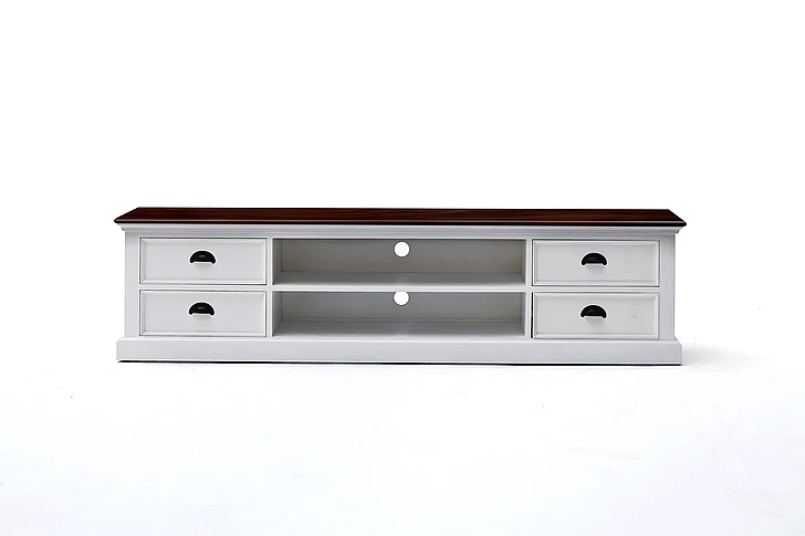 Nova Solo Halifax Accent TV Unit with 4 Drawers in White CA631TWD