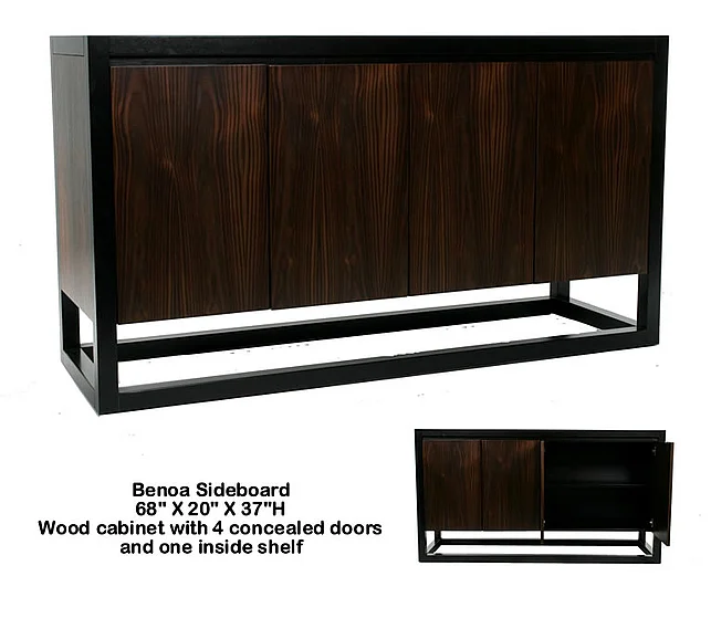 Indo Puri Benoa Sonokeling Sideboard in Espresso