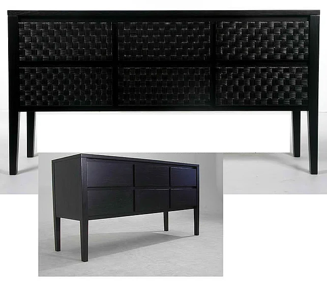 Indo Puri Chelle 6-Drawer Dresser in Dark Espresso