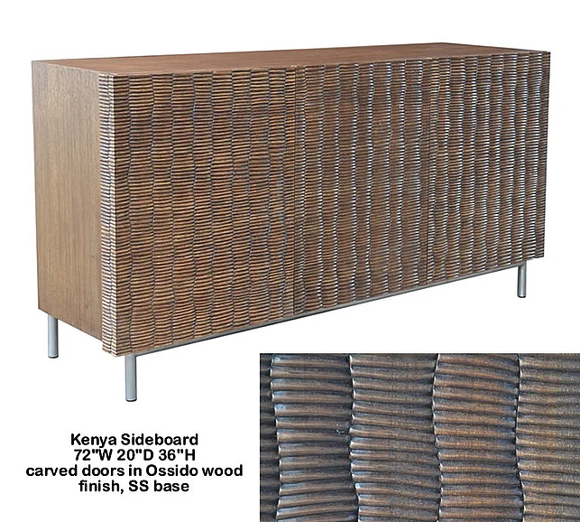 Indo Puri Kenya Sideboard in Ossido