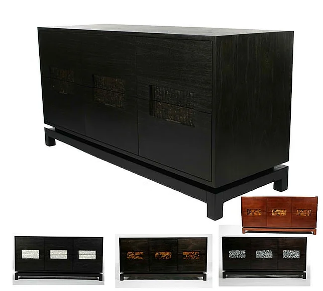 Indo Puri Pulo MOP Drawer Dresser in Espresso