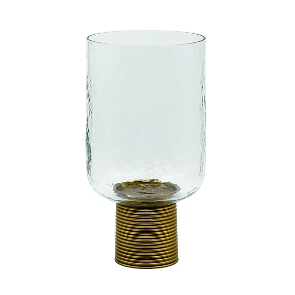 Worlds Away Cadey Large Clear Glass Candle Votive CADEY LG