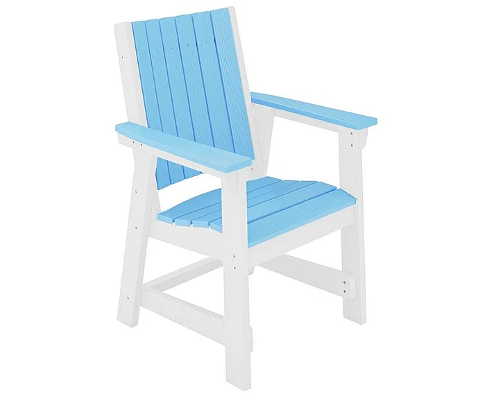 SoPoly Callaway Dining Chair in Destin and Summer Blue CAL001-DE-SU