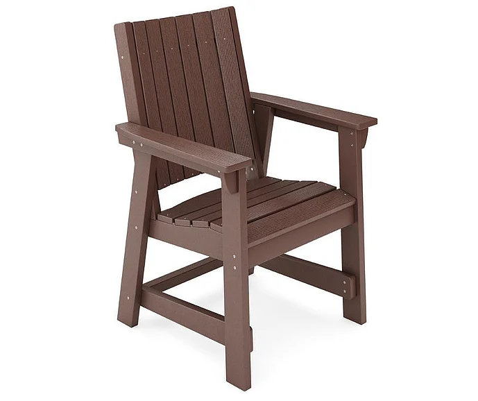 SoPoly Callaway Dining Chair in Pecan Brown CAL001-PE-PE