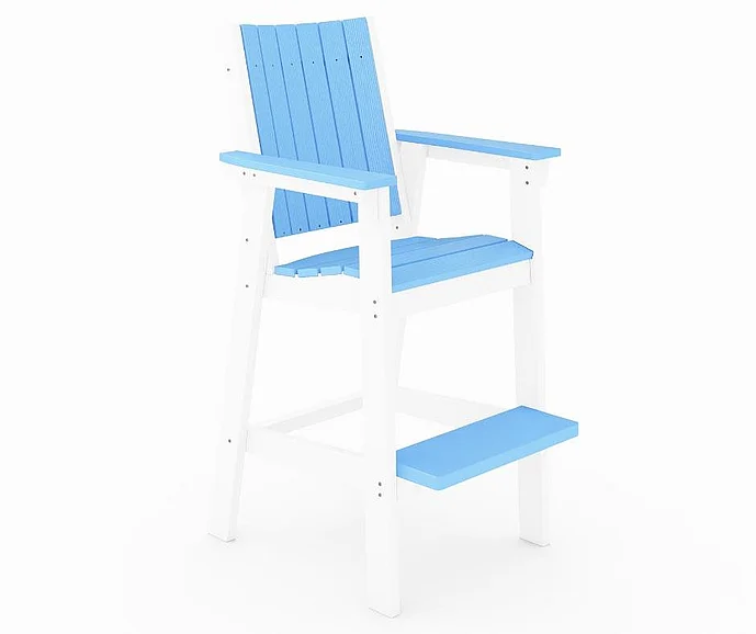 SoPoly Callway Bar Chair in Destin and Summer Blue CALB001-DE-SU