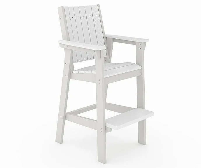 SoPoly Callway Bar Chair in Heron Gray and Harbor Gray CALB001-HE-HA