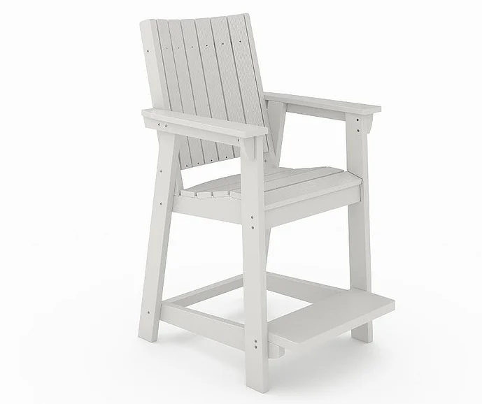 SoPoly Callaway Counter Chair in Heron Gray CALC001-HE-HE