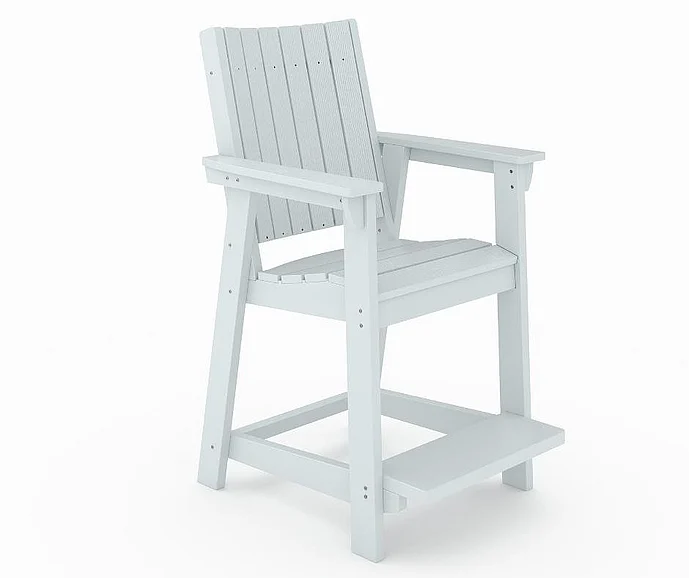SoPoly Callaway Counter Chair in Stone Mountain Gray CALC001-ST-ST
