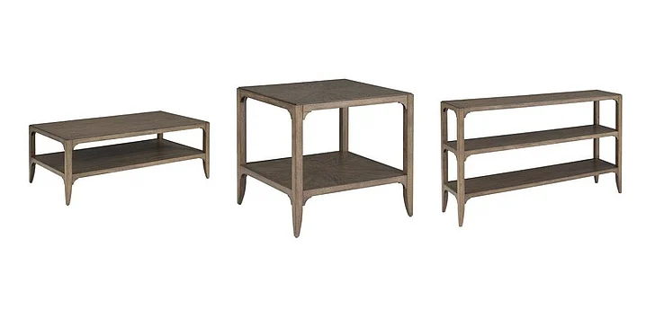 Fairfield Chair Callahan 3pc Cocktail Table Set in Louve