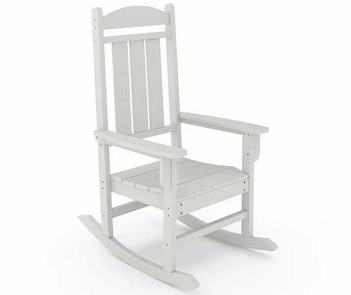 SoPoly Callway Porch Rocker in Heron Gray CALPR1-HE-HE