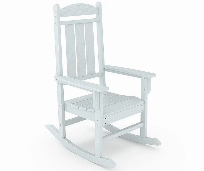 SoPoly Callway Porch Rocker in Stone Mountain Gray CALPR1-ST-ST