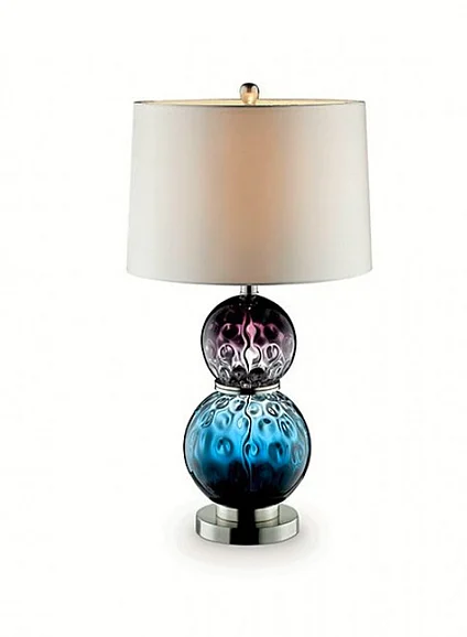 Furniture of America Camila Table Lamp in Blue/Purple L95722