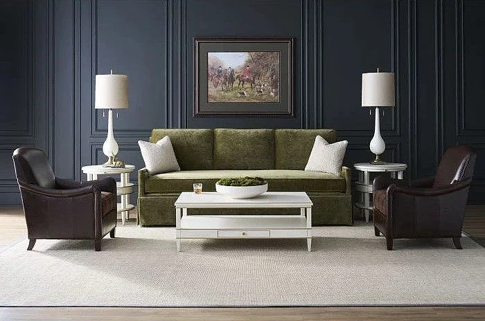 Fairfield Chair Camille 3pc Cocktail Table Set in Linen