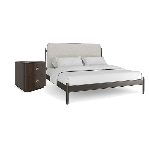 Caracole Campaign 2pc Bedroom Set in Deep Bronze