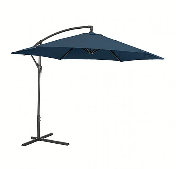 Furniture of America Glam Cantilever Umbrella w/ LED in Dark Sapphire GM-3003DS