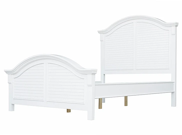 Cottage Creek Cape Cod Queen Panel Bed in White