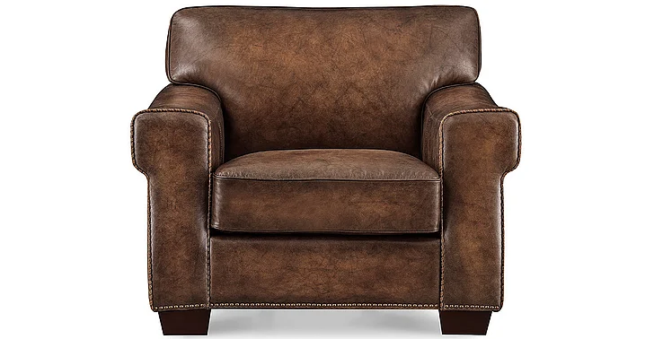 Hydeline Furniture Capri Leather Chair in Russet 67087-10V01-TL1981