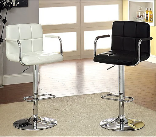 Furniture of America Corfu Bar Stool in Black CM-BR6917BK