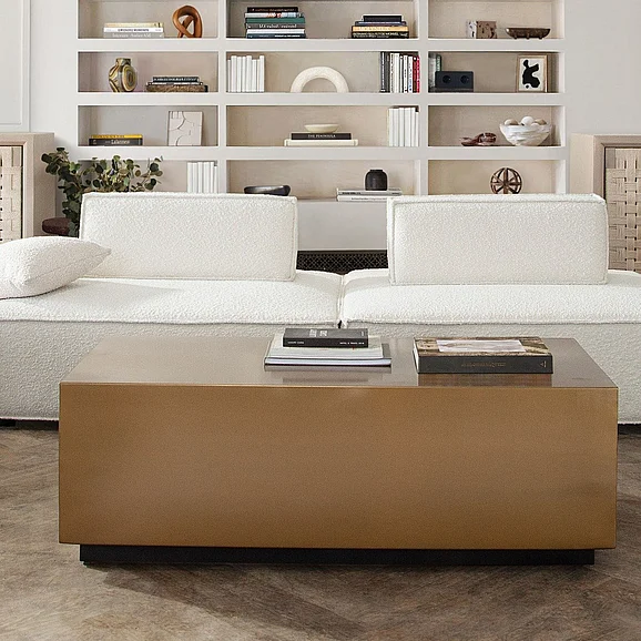 Diamond Sofa Cara 2pc Modular Set in Ivory Boucle Fabric