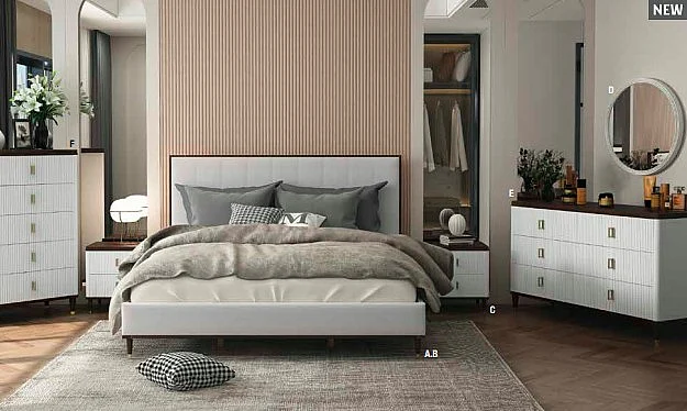 ACME Carena 2pc Upholstered Bedroom Set