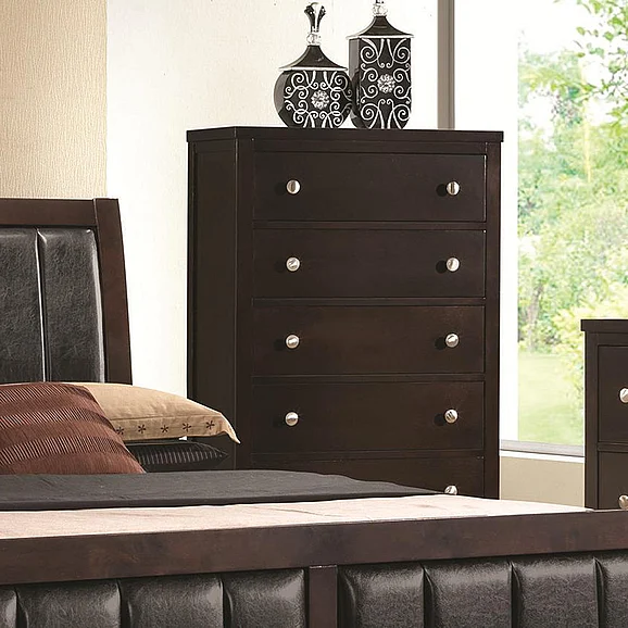 Coaster Carlton Chest in Cappuccino 202095