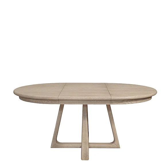 Riverside Carmella Round Dining Table in Pebble Oak 25052