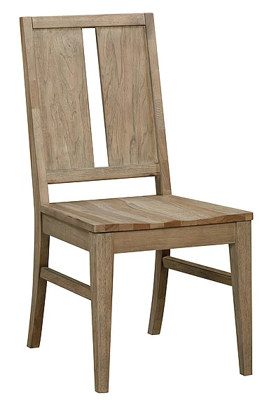 Casual Loft Panel Back Wood Seat Chair in Roasted Hazelnut CAURH280K (Set of 2)