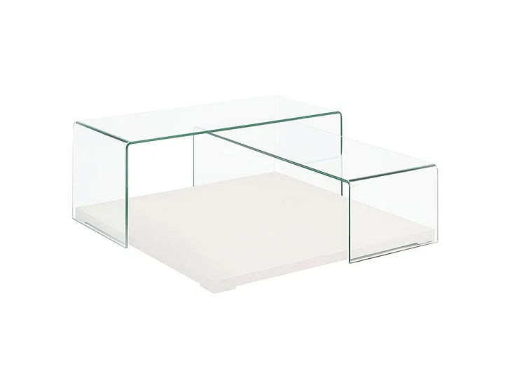 Casabianca Home Kinetic Cocktail Table in High Gloss White Lacquer CB-1100-WH