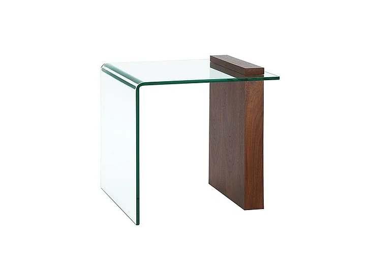 Casabianca Home Buono End Table in Walnut Veneer CB-1154-END-WAL