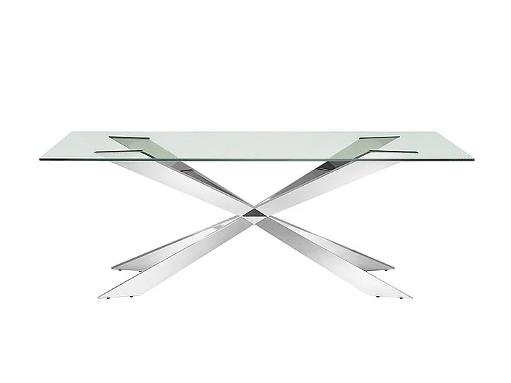 Casabianca Home Vortex Dining Table in Clear Glass CB-2070