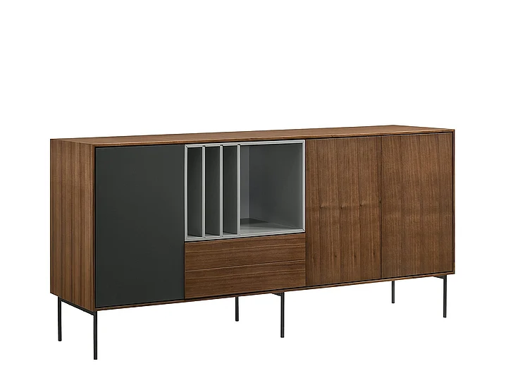Casabianca Home Calico Buffet in Walnut Wood Veneer CB-663