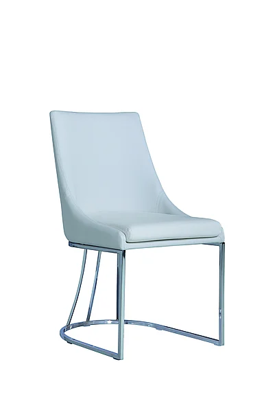 Casabianca Home Creek Eco-leather Dining Chair (Set of 2) in White CB-F3185-W