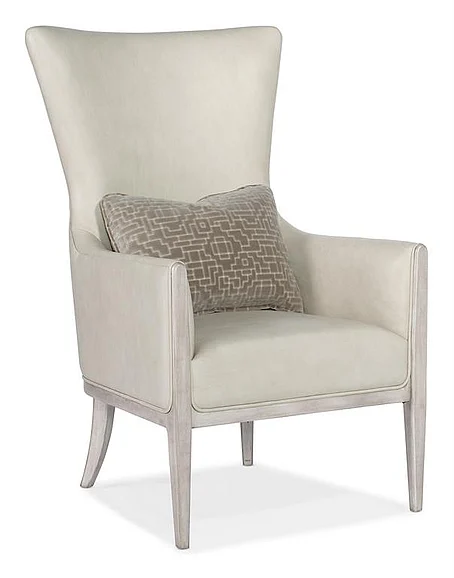 Hooker Furniture Kyndall Club Chair with Accent Pillow in Light Wood CC903-003