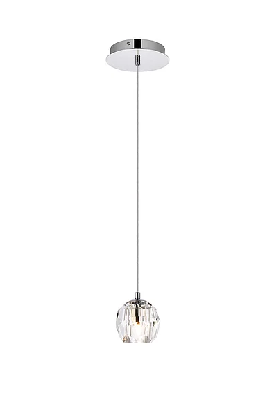 Elegant Eren 1 Light Chrome Pendant 3505D6C