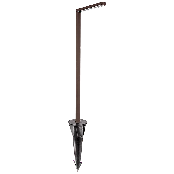 ABBA Lighitng CDPA57-Integrated Aluminum Path Light in Brown CDPA57-Br