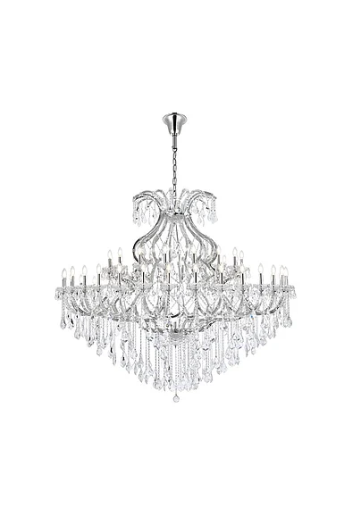 Elegant Maria Theresa 49 Light Chrome Chandelier Clear Royal Cut Crystal 2800G72C/RC